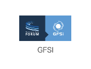 世界食品安全イニシアチブ(GFSI)のロゴ画像。ロゴの左側は、GFSIの運営母体であるCGF（The Consumer Goods Forum）のロゴが、右側にはGFSIの調和をイメージしたロゴが描かれている。