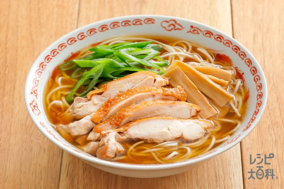 岡山風　鶏ラーメン(中華生めん+鶏もも肉を使ったレシピ)