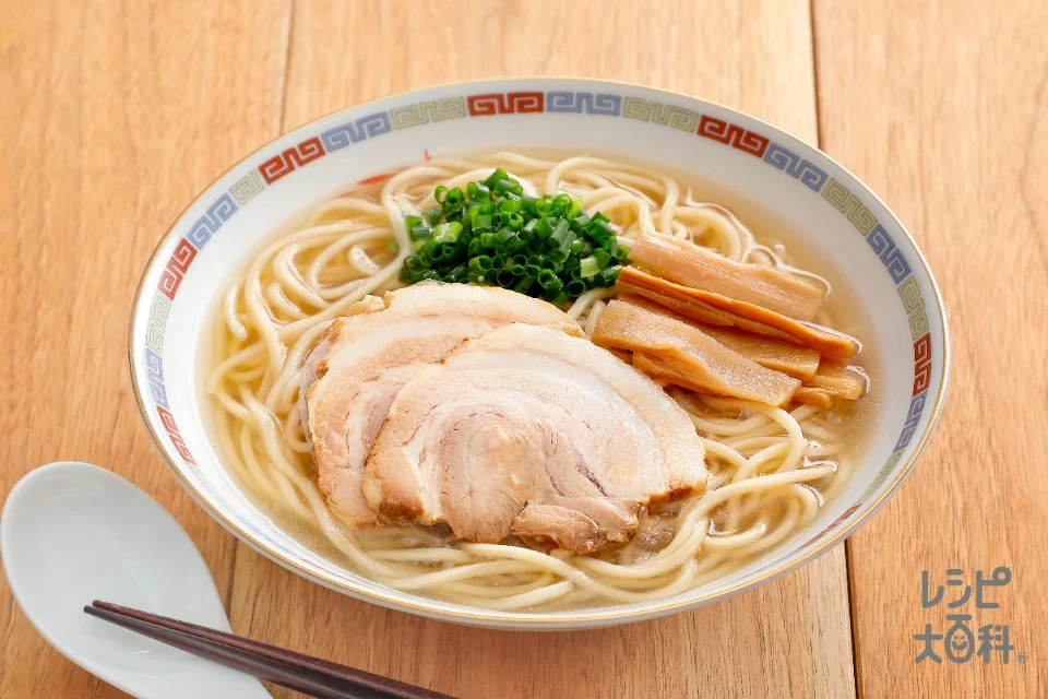 讃岐ラーメン風(中華生めん+水を使ったレシピ)