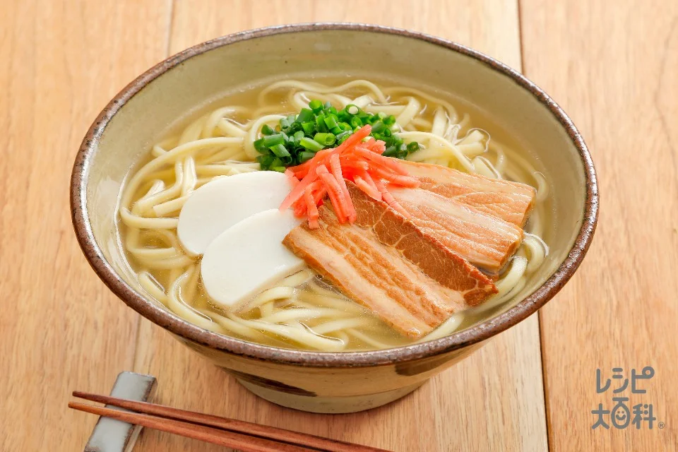 沖縄ご当地ラーメン(中華生めん+水を使ったレシピ)