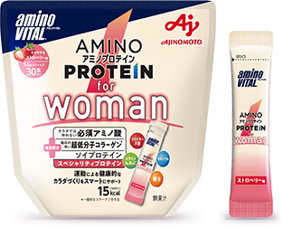 「アミノバイタル® アミノプロテイン」for woman ストロベリー味