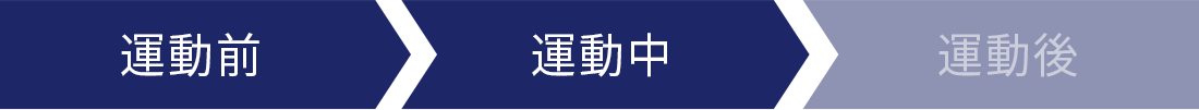 運動前、運動中