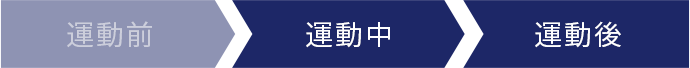 運動中、運動後