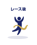 レース後