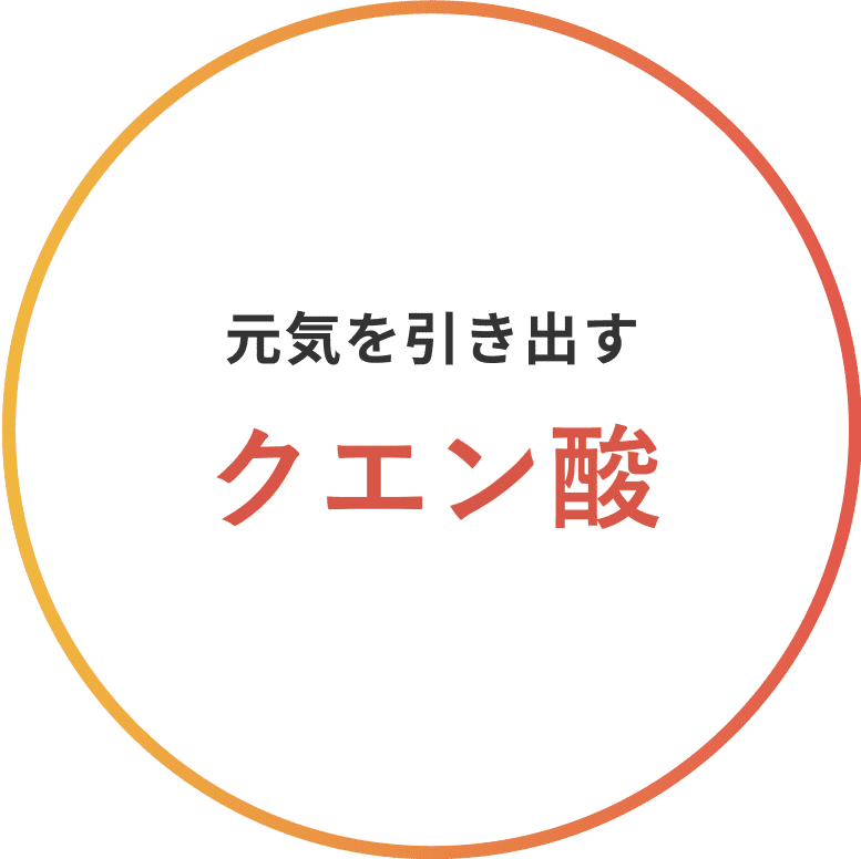 元気を引き出すクエン酸