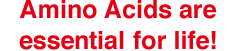 ① Amino Acids are the Essence of Life!