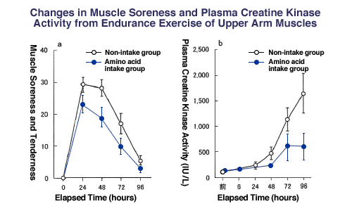 Changes in Muscle Soreness and Plasma Creatine Kinase Activity from Endurance Exercise of Upper Arm Muscles