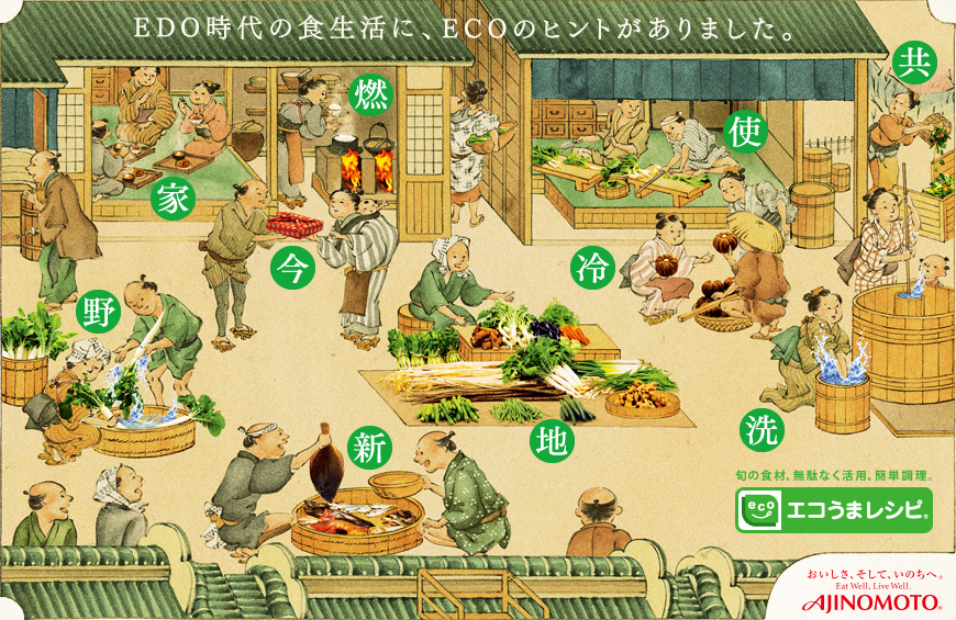 EDO時代の食生活に、ECOのヒントがありました。