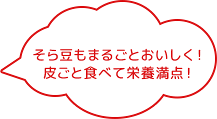 そら豆もまるごとおいしく！皮ごと食べて栄養満点！