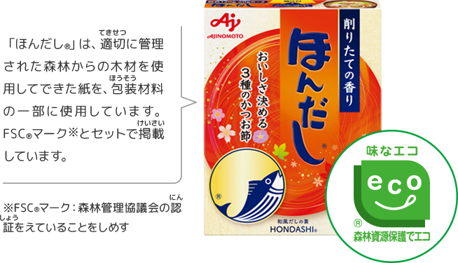 「ほんだし®」の例