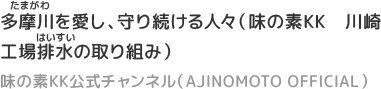 多摩川を愛し、守り続ける人々（味の素KK　川崎工場排水の取り組み）