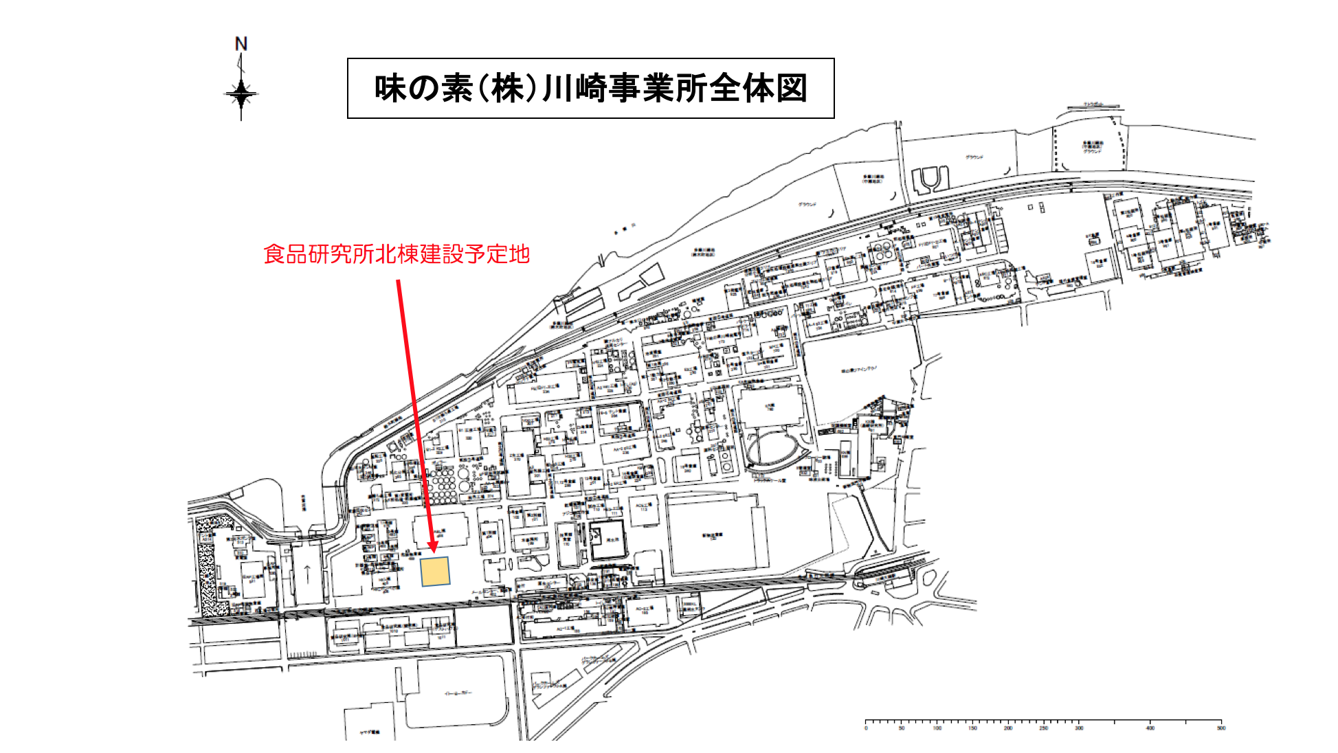 味の素(株)川崎事業所全体図