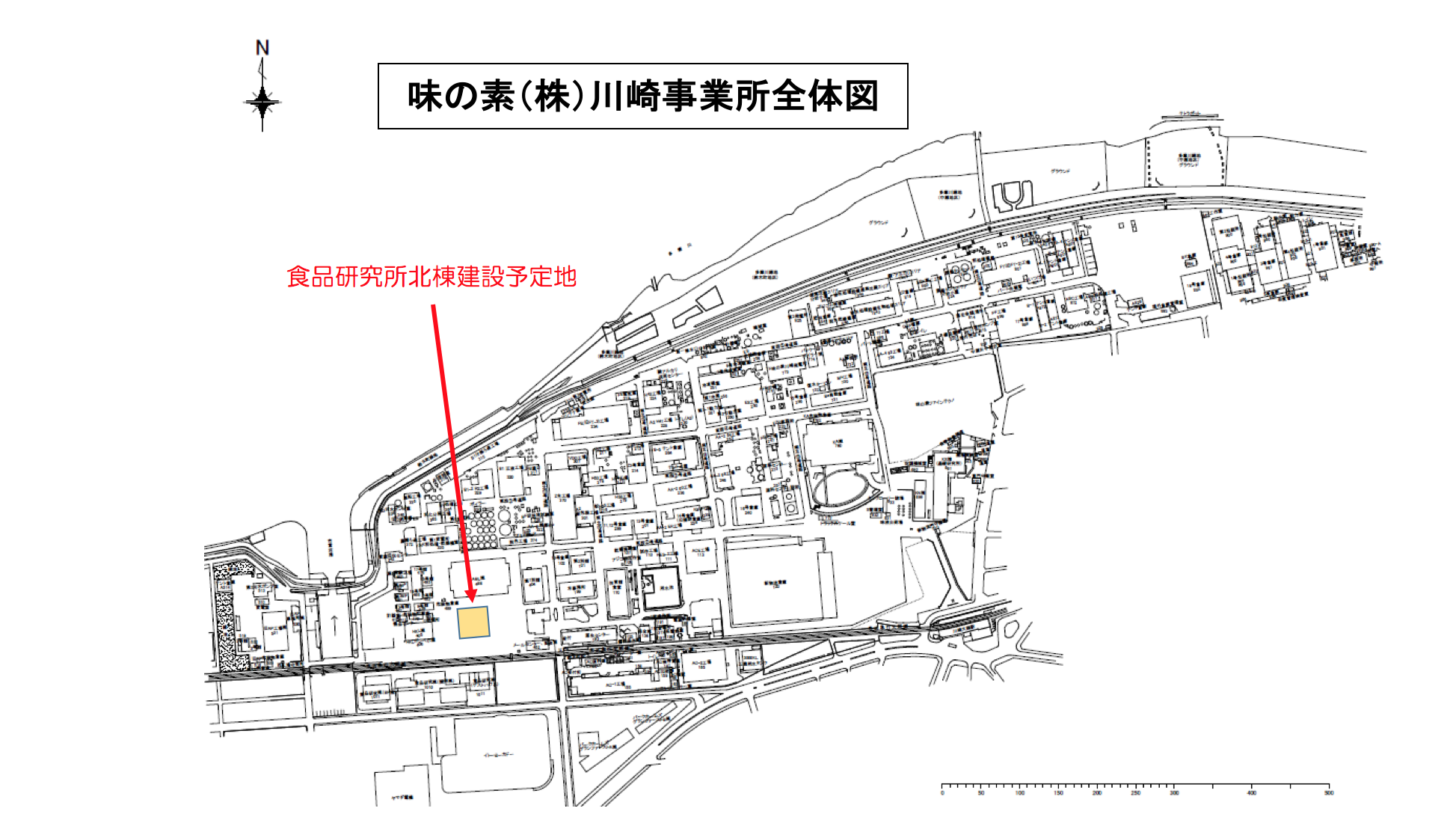 味の素（株）川崎事業所全体図