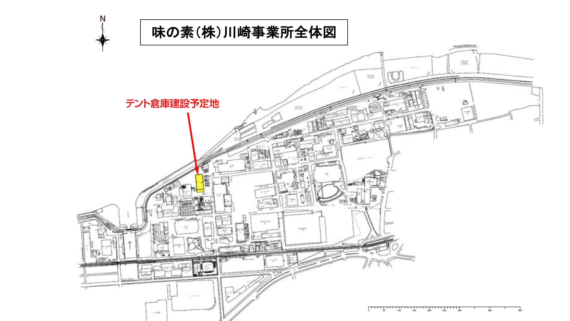 味の素(株)川崎事業所全体図