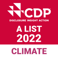 CDP2021年度「気候変動Aリスト(最高評価)」