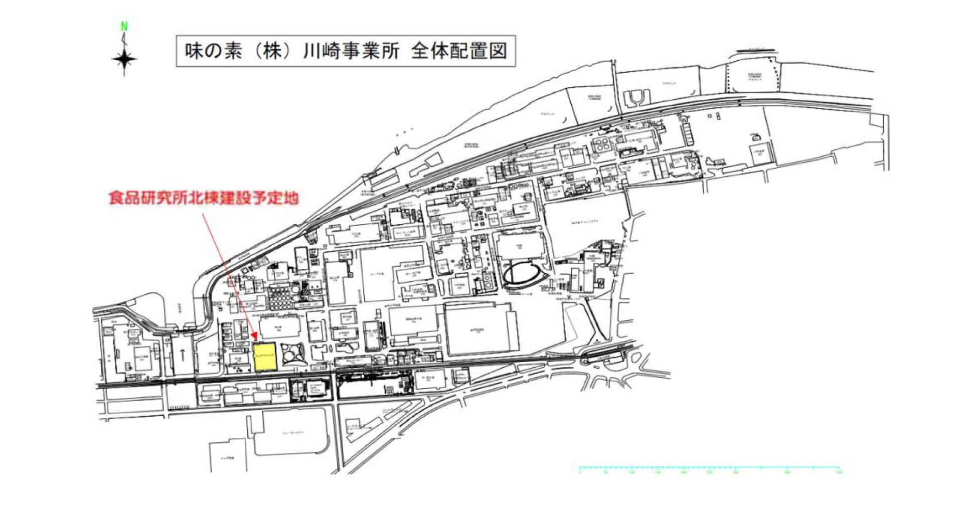 味の素(株)川崎事業所全体図
