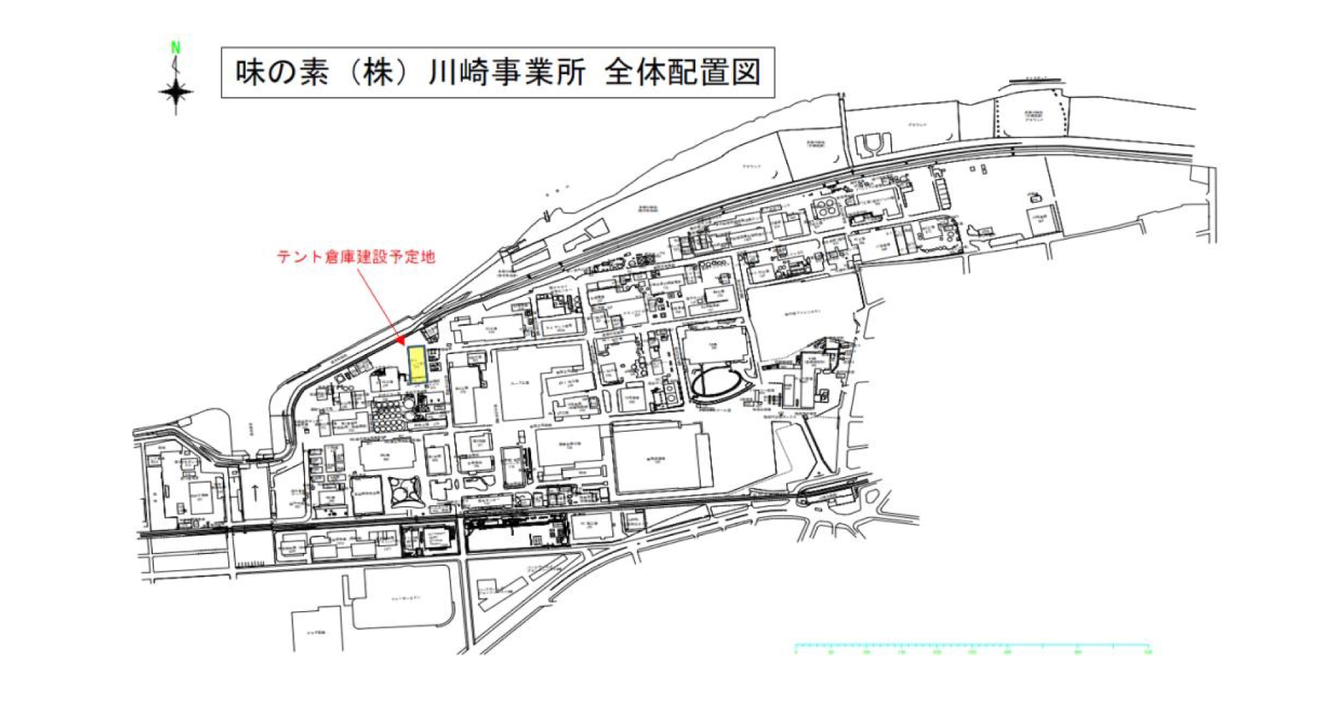 味の素(株)川崎事業所全体図