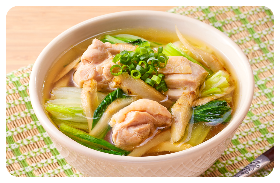 鶏ももと白菜のしみじゅわまんぷくスープ