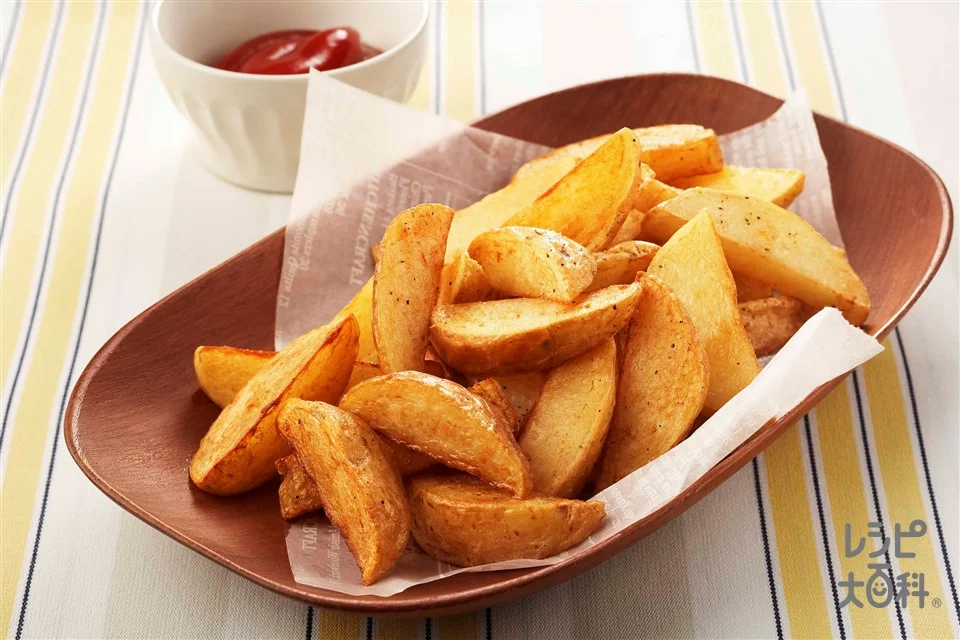 フライドポテトの盛り付け参考の料理写真です