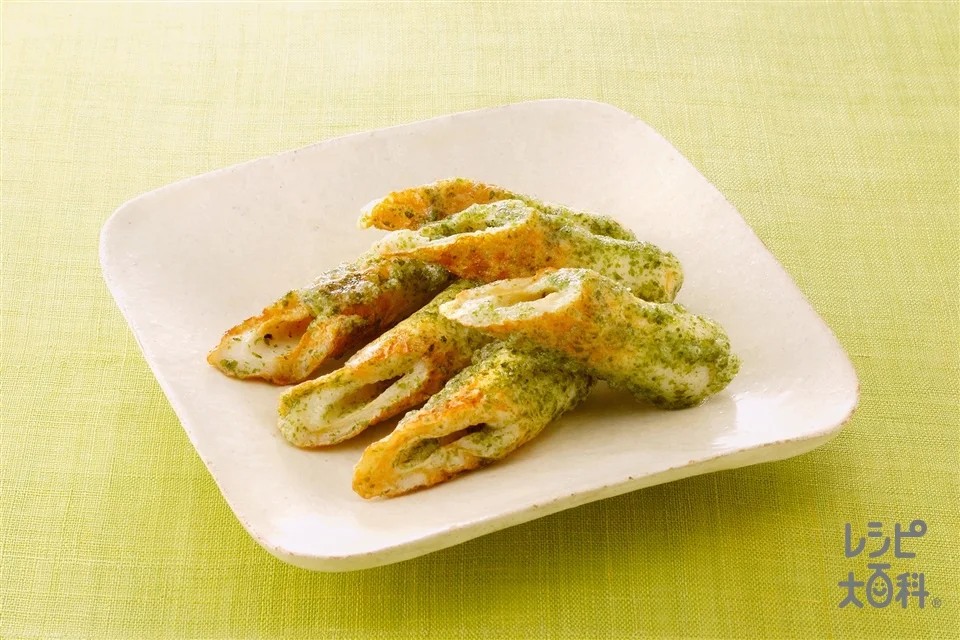 ちくわの磯辺揚げの盛り付け参考の料理写真です