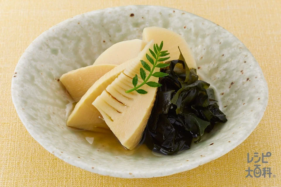若竹にの盛り付け参考の料理写真です
