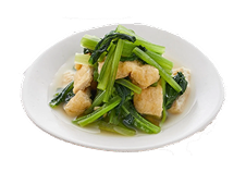 小松菜と油揚げの煮びたし