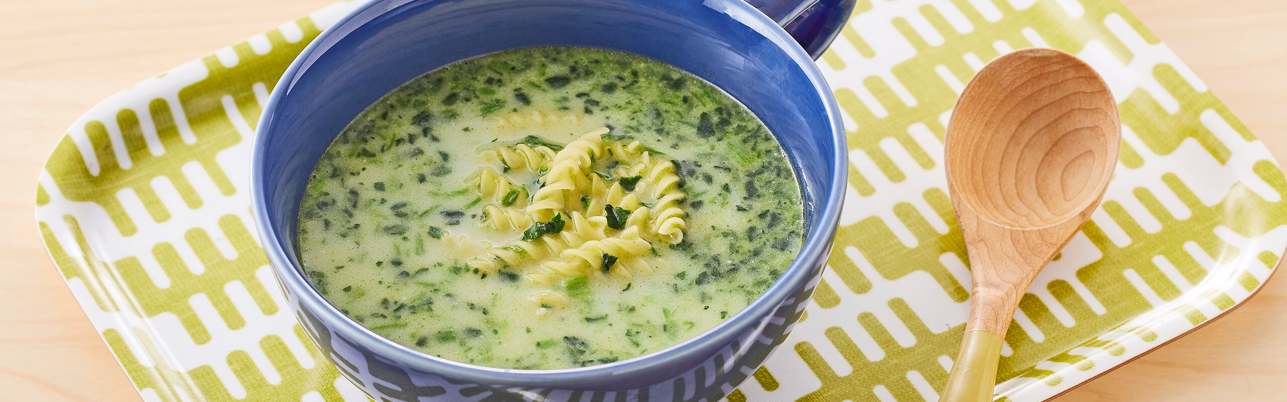 写真：ほうれん草スープ