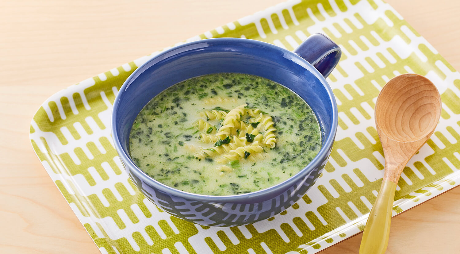 写真：ほうれん草スープ