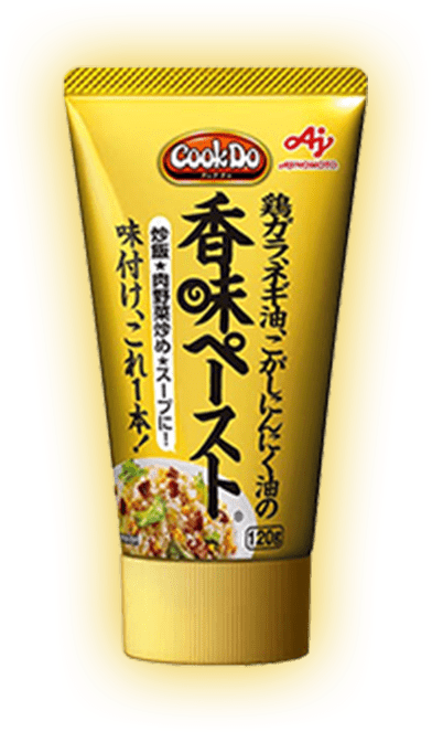 鶏ガラ、ネギ油、焦がしにんにく油の香味ペーストのパッケージ
