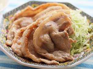 中華風豚のしょうが焼き