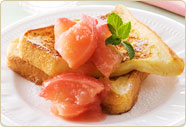 ヘルシーフレンチトースト りんごの食べジャム添え