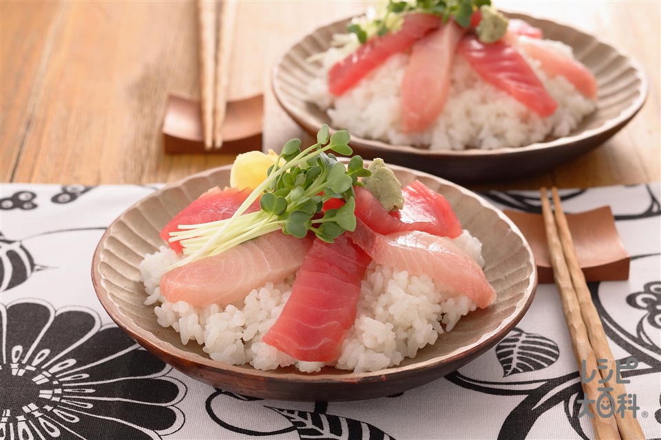 刺身寿司丼