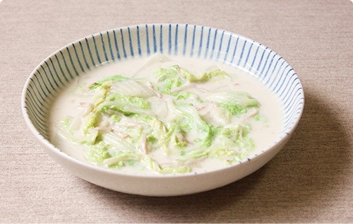 ハムと白菜のクリーム煮