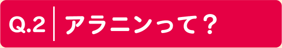 Q.2 アラニンって？