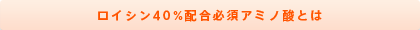 ロイシン40%配合アミノ酸とは