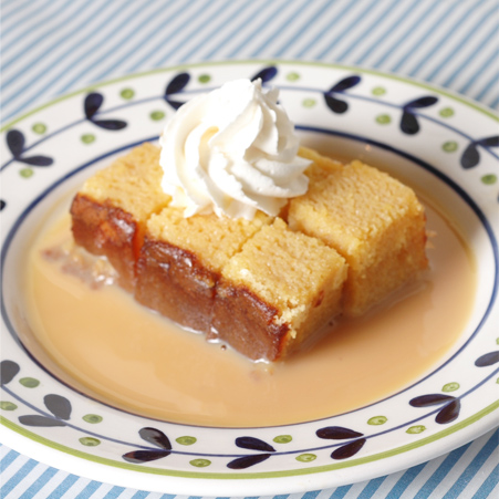 <栄養補給の>カステラのコーヒー風味ケーキ