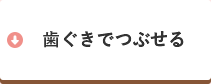 歯ぐきでつぶせる