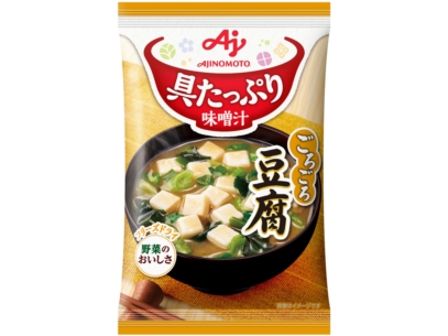 具たっぷり味噌汁　豆腐