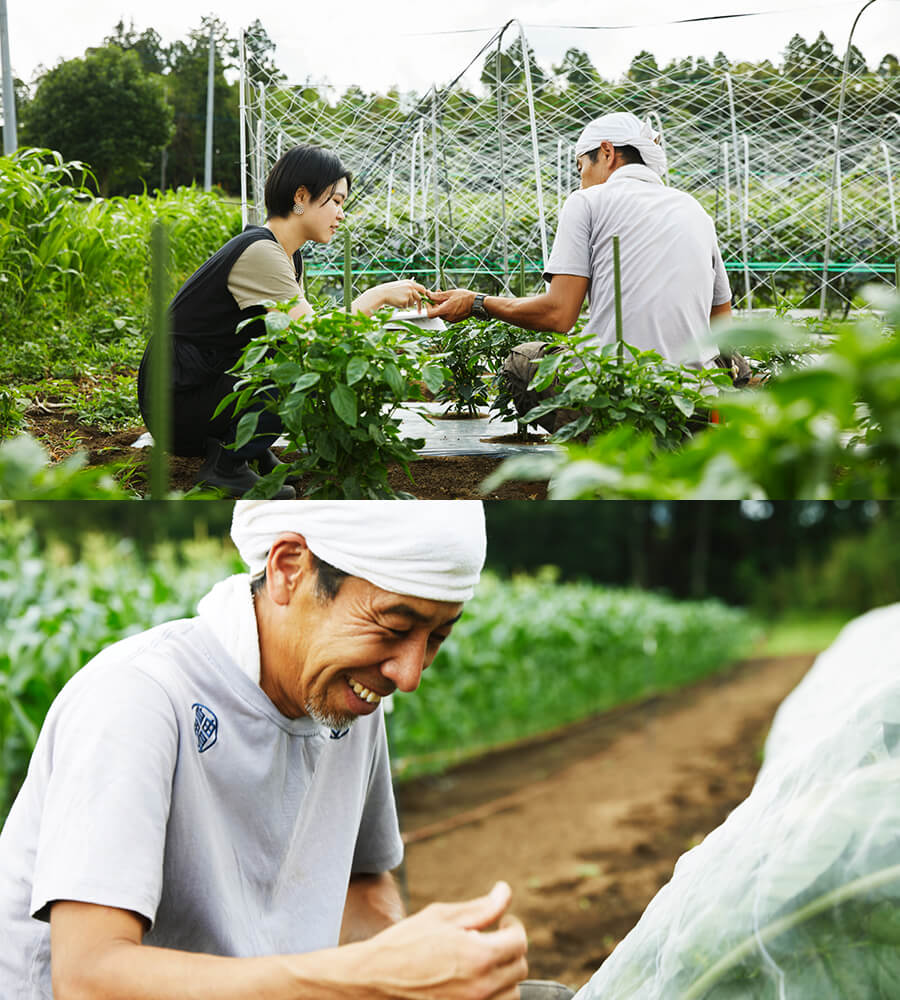 自分が農家をやるならば、いろんな野菜を作ってお客さんに直接売りたい気持ちが強くありました。