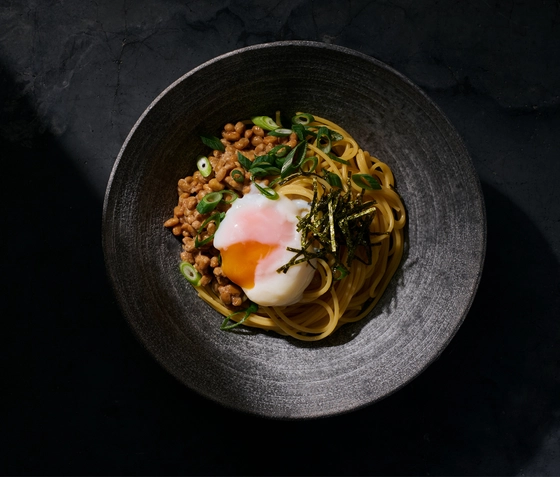 納豆だしパスタ
