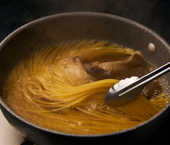 納豆だしパスタ