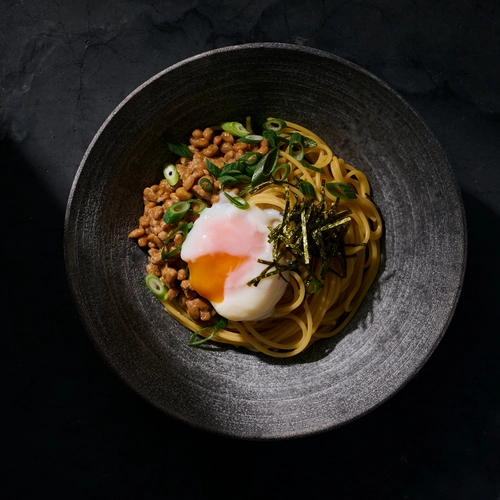納豆だしパスタ