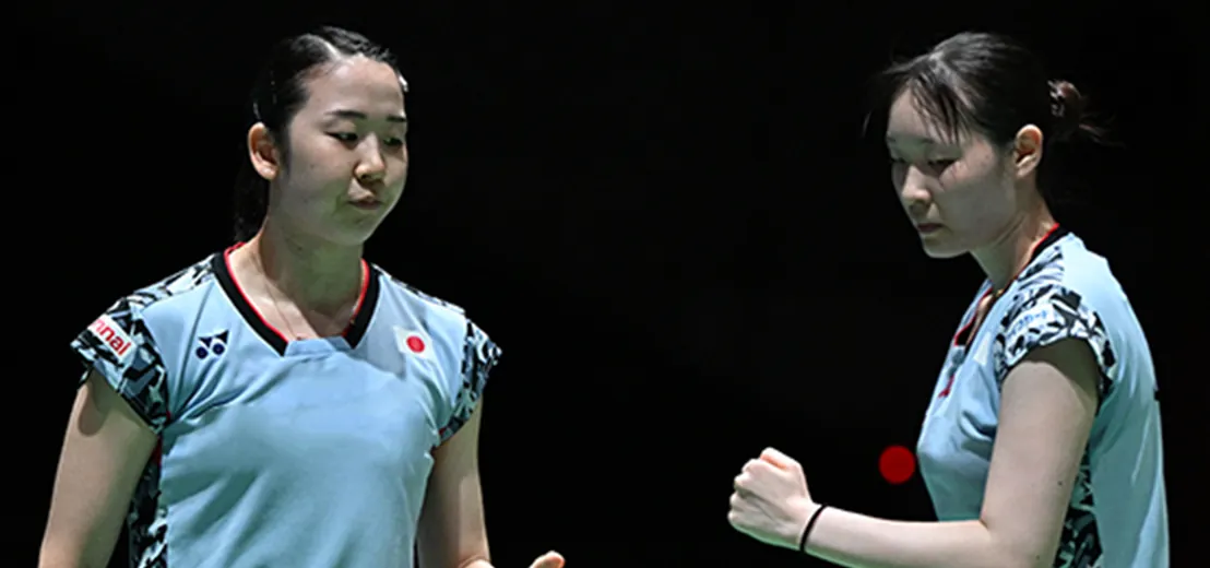 女子ダブルス 永原 和可那選手 ＆ 松本 麻佑選手
