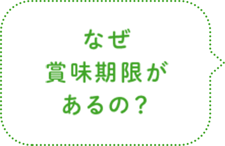 なぜ賞味期限があるの？